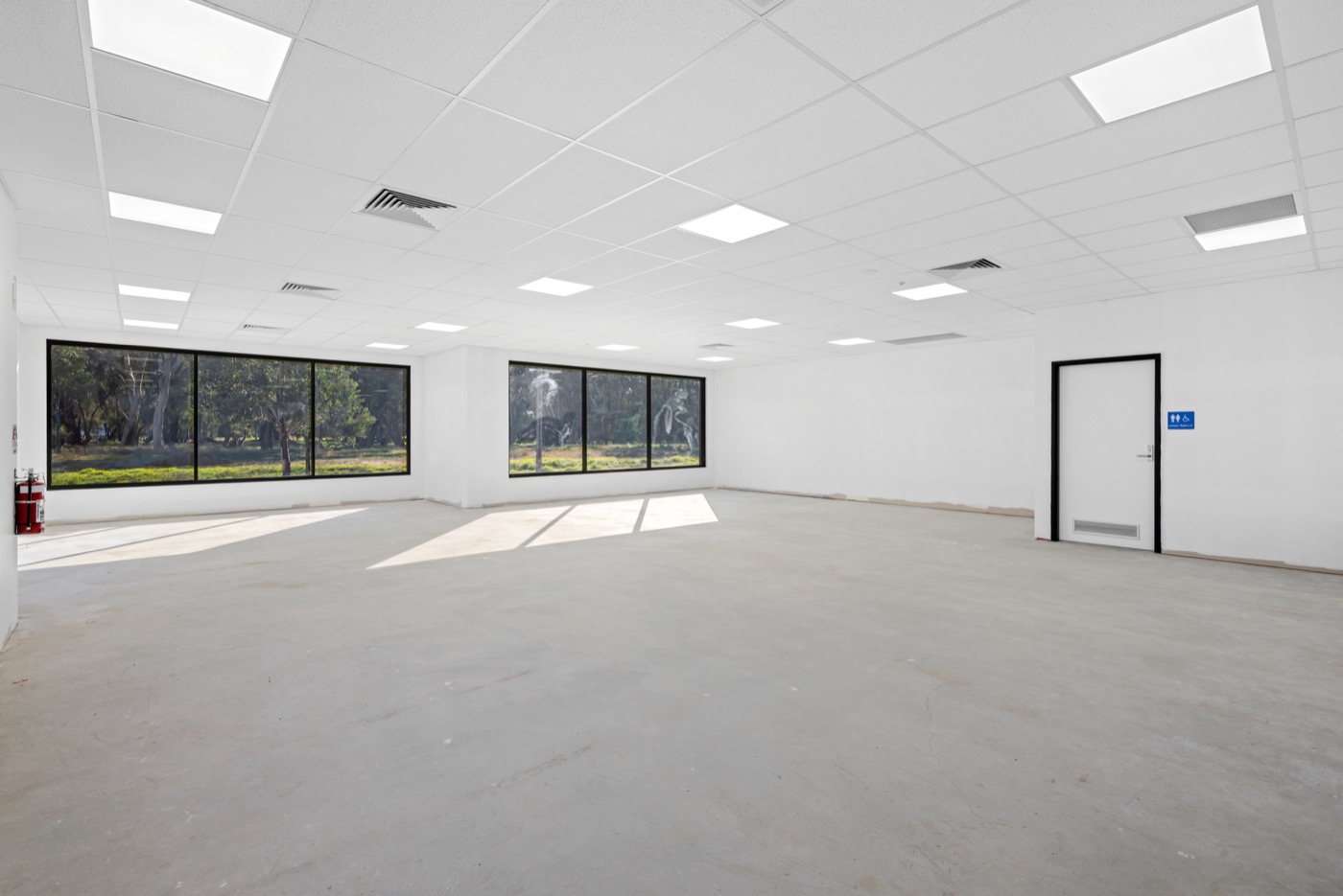Tenancy interior with bushland window outlook